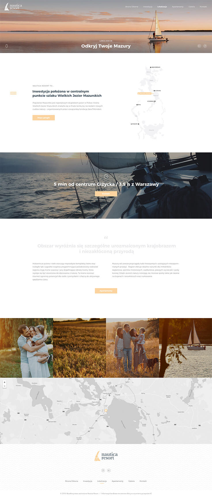 Projektowanie stron www - Nautica Resort, lokalizacja