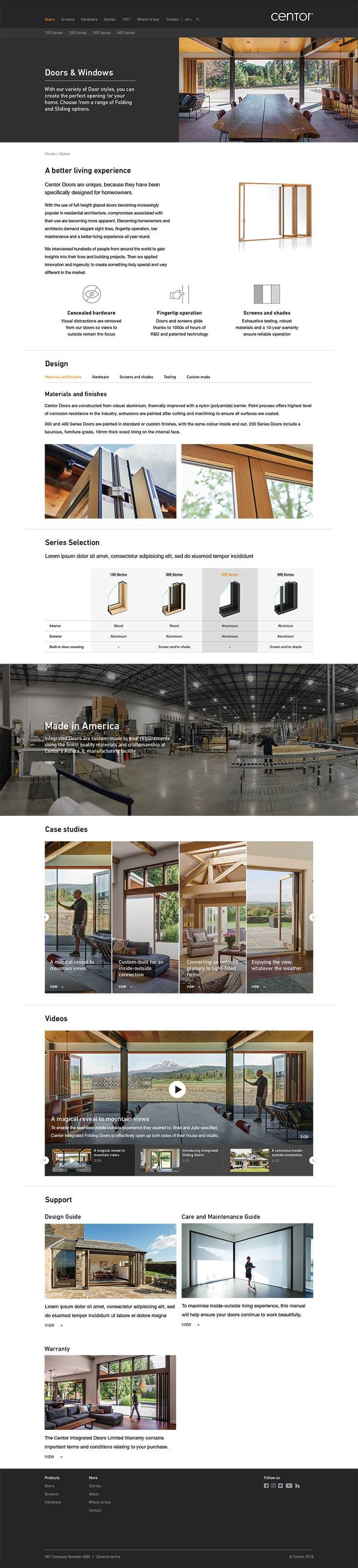 Projektowanie stron www - Centor, kategoria produktu