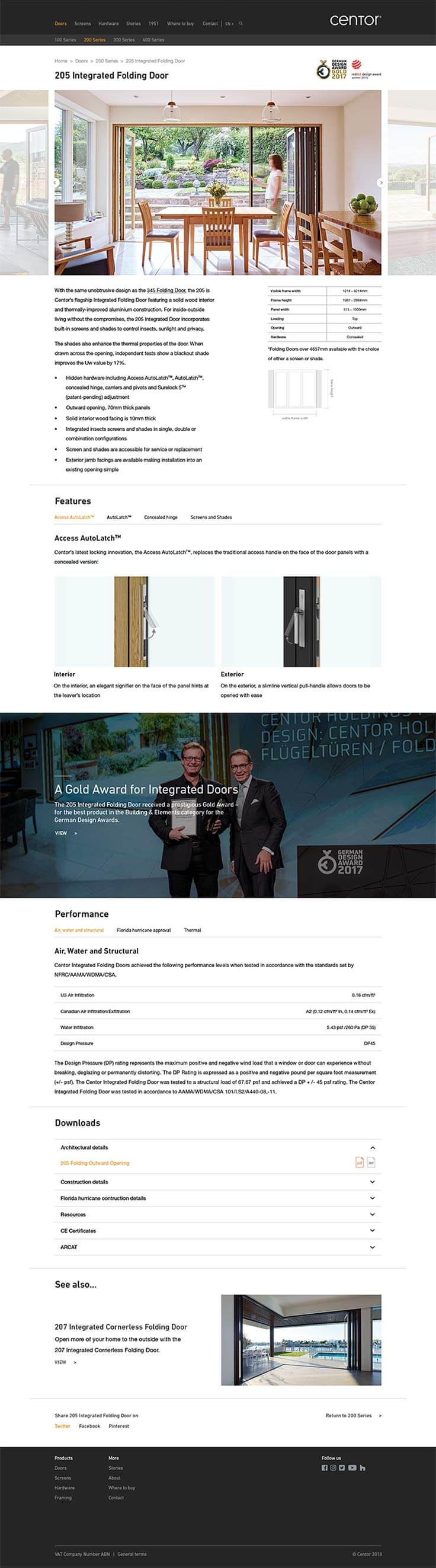 Projektowanie stron www - Centor, widok produktu