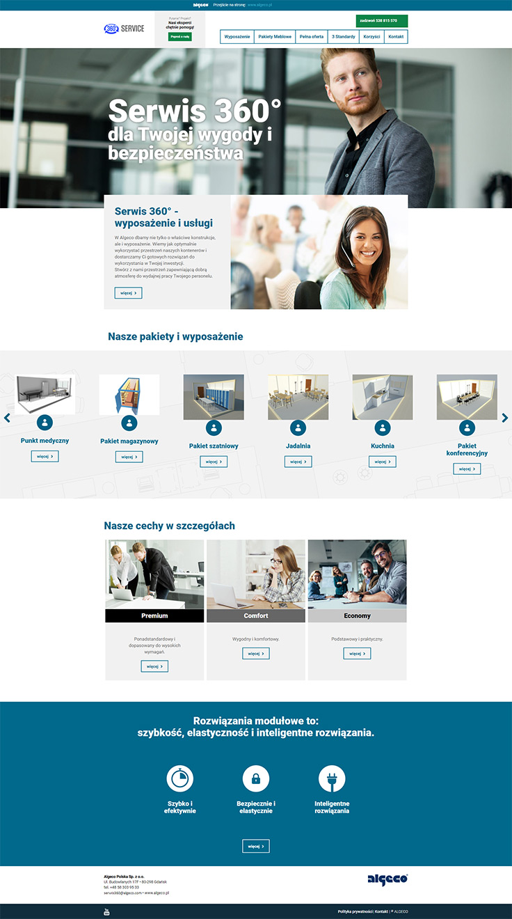 Projektowanie stron www - algeco 360